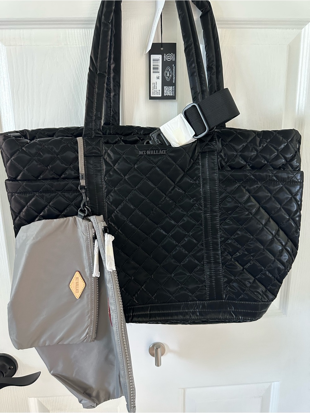 MZ Wallace Large Empire Tote - Black liquid NWT this bag is beautiful